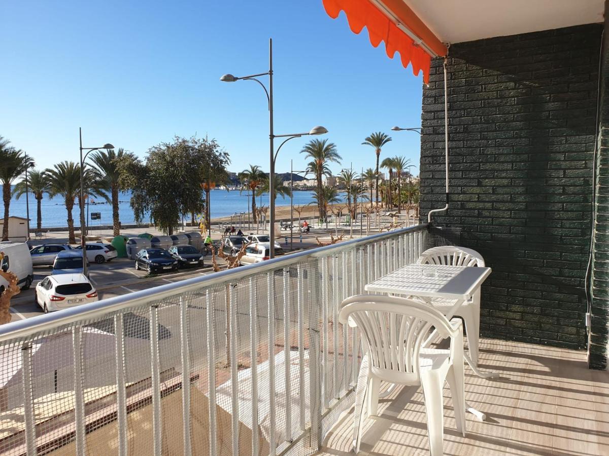 Vistas Al Mar Desde La Playa De El Rihuete En Puerto De Mazarron Apartamento Exterior foto