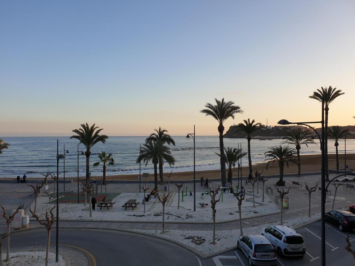 Vistas Al Mar Desde La Playa De El Rihuete En Puerto De Mazarron Apartamento Exterior foto
